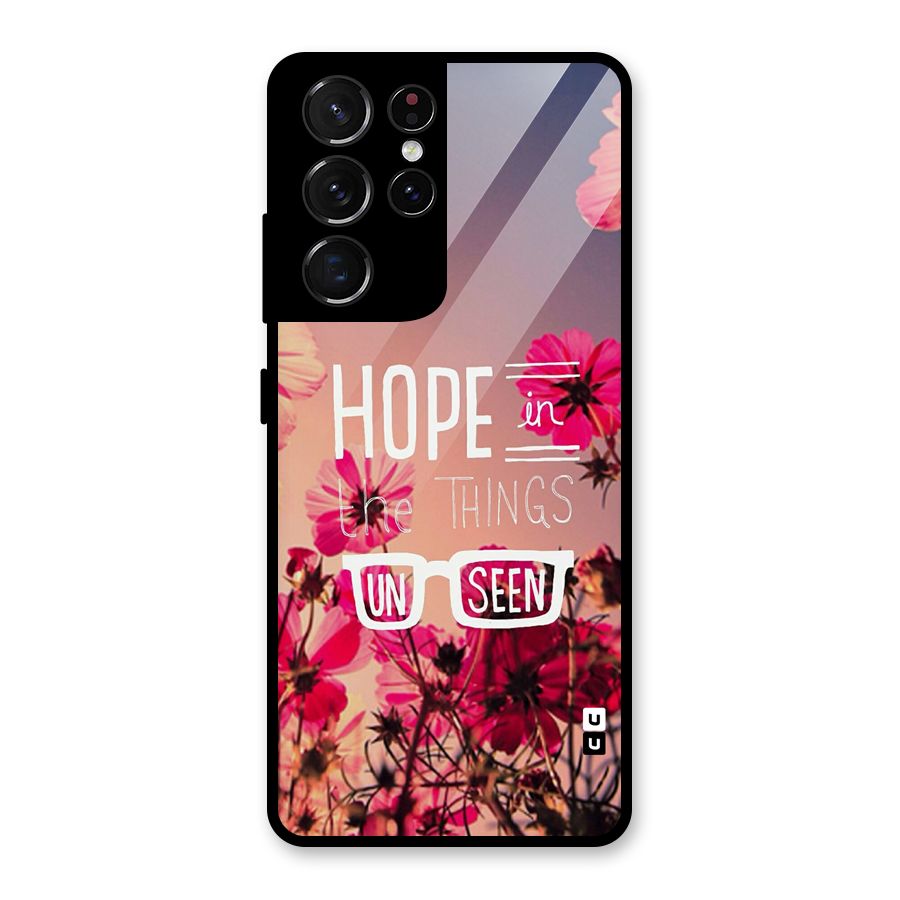 Unseen Hope Glass Back Case for Galaxy S21 Ultra 5G
