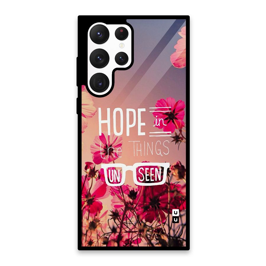 Unseen Hope Glass Back Case for Galaxy S22 Ultra 5G