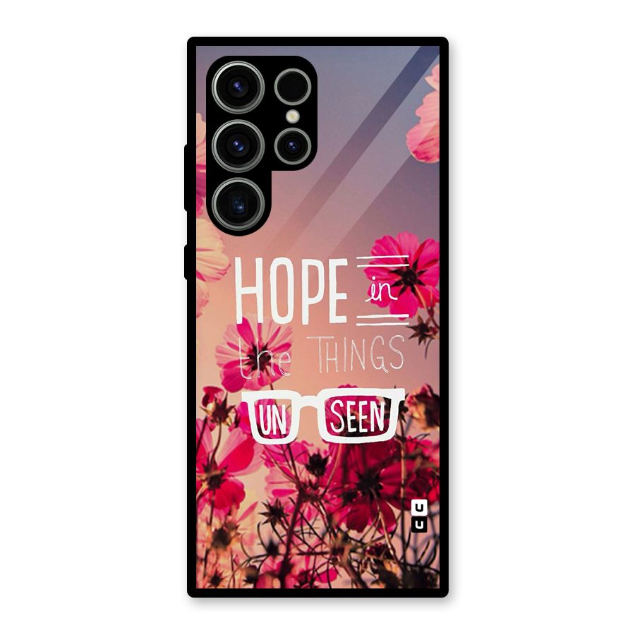 Unseen Hope Glass Back Case for Galaxy S23 Ultra
