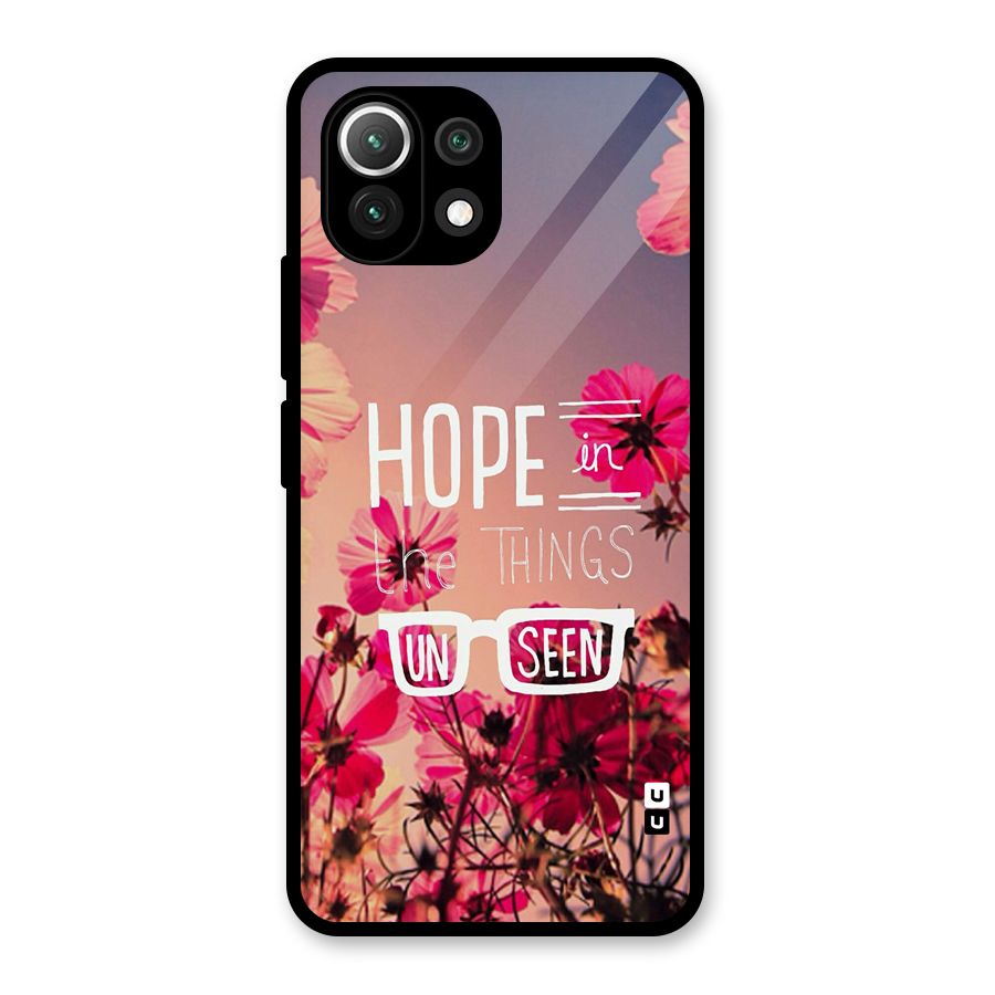 Unseen Hope Glass Back Case for Mi 11 Lite