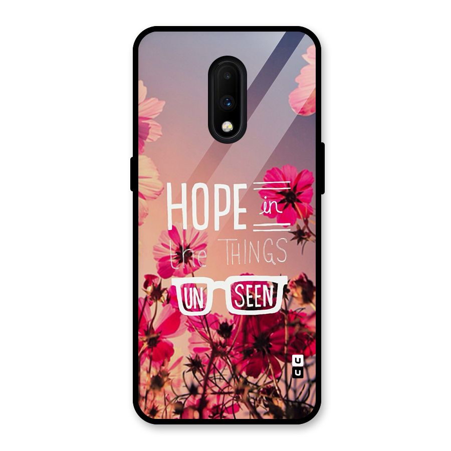 Unseen Hope Glass Back Case for OnePlus 7