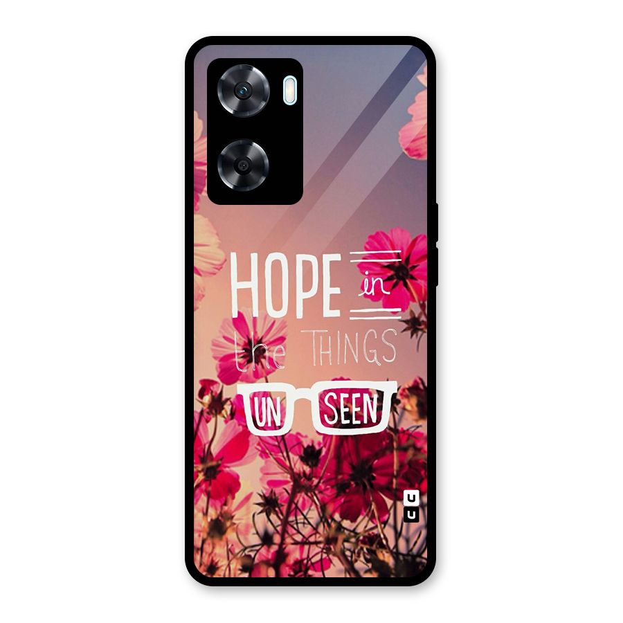Unseen Hope Glass Back Case for Oppo A77