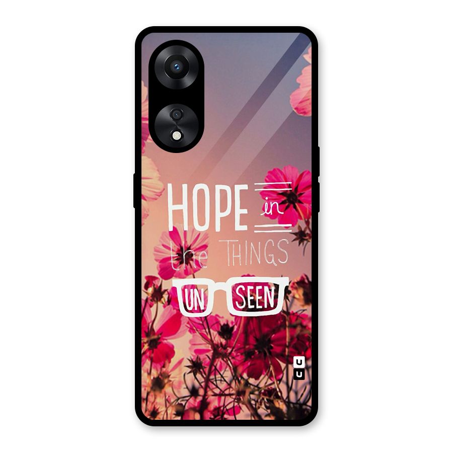 Unseen Hope Glass Back Case for Oppo A78