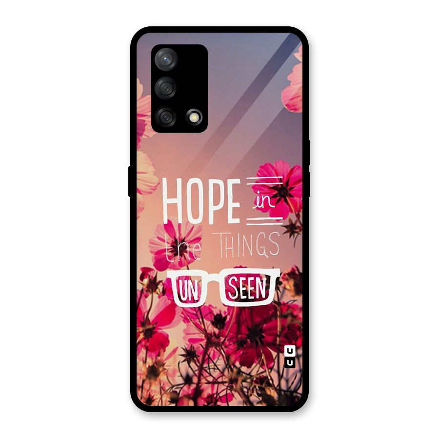 Unseen Hope Glass Back Case for Oppo F19s