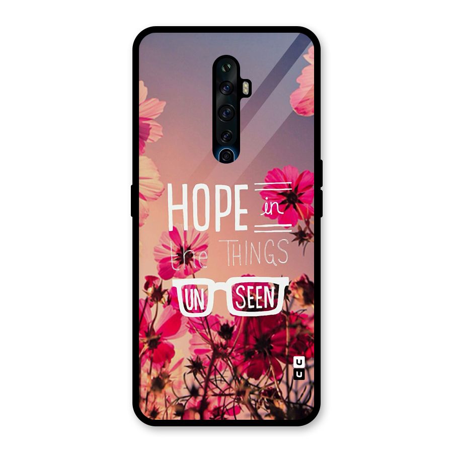 Unseen Hope Glass Back Case for Oppo Reno2 F