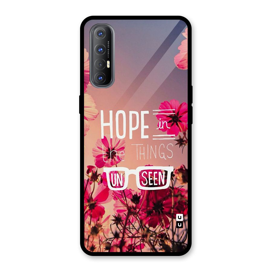 Unseen Hope Glass Back Case for Oppo Reno3 Pro
