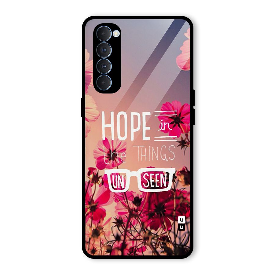 Unseen Hope Glass Back Case for Oppo Reno4 Pro
