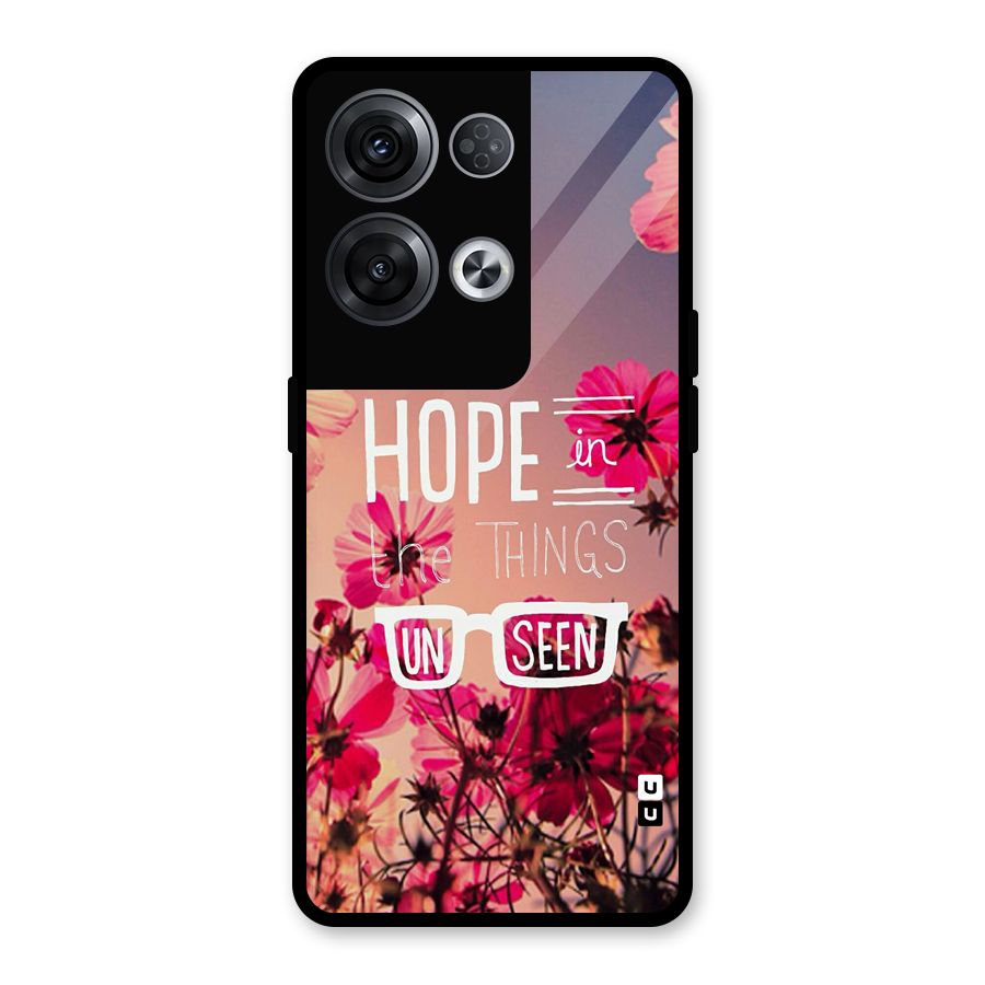Unseen Hope Glass Back Case for Oppo Reno8 Pro 5G
