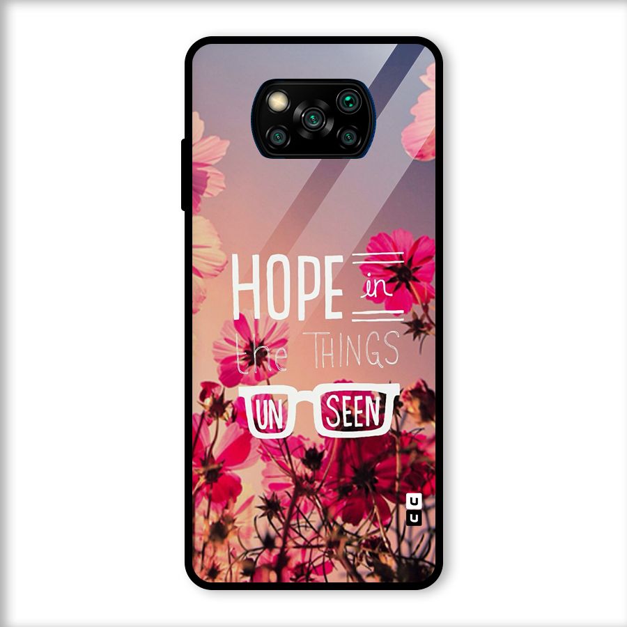 Unseen Hope Glass Back Case for Poco X3