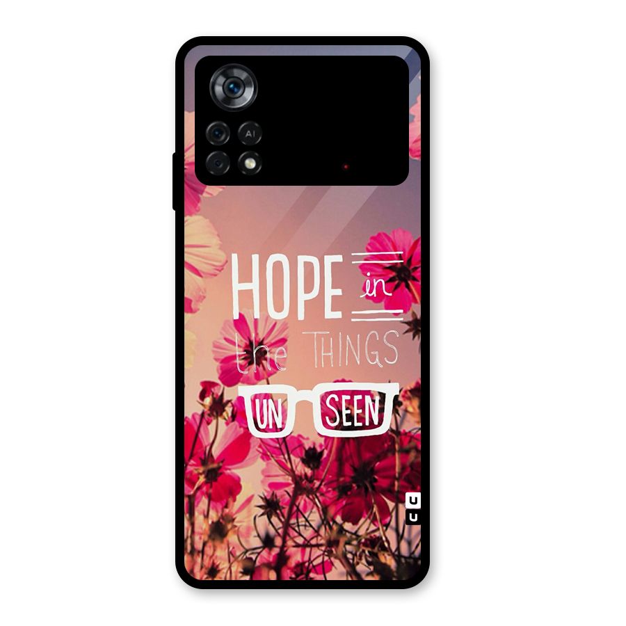 Unseen Hope Glass Back Case for Poco X4 Pro 5G