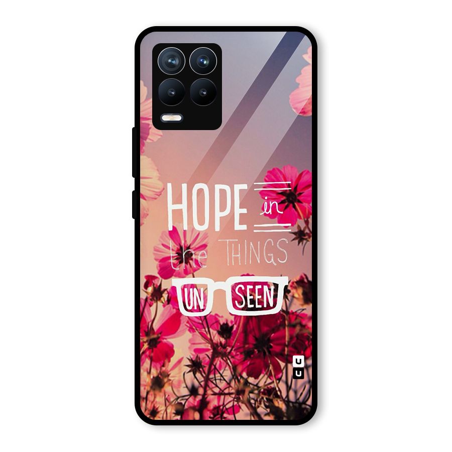 Unseen Hope Glass Back Case for Realme 8