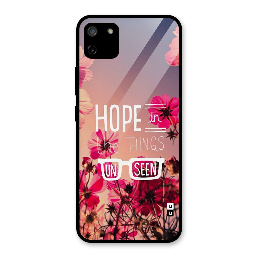 Unseen Hope Glass Back Case for Realme C11