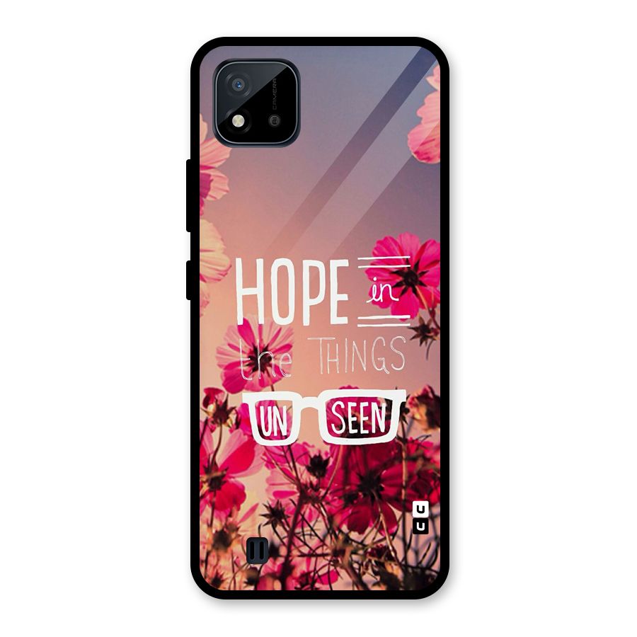 Unseen Hope Glass Back Case for Realme C11 2021