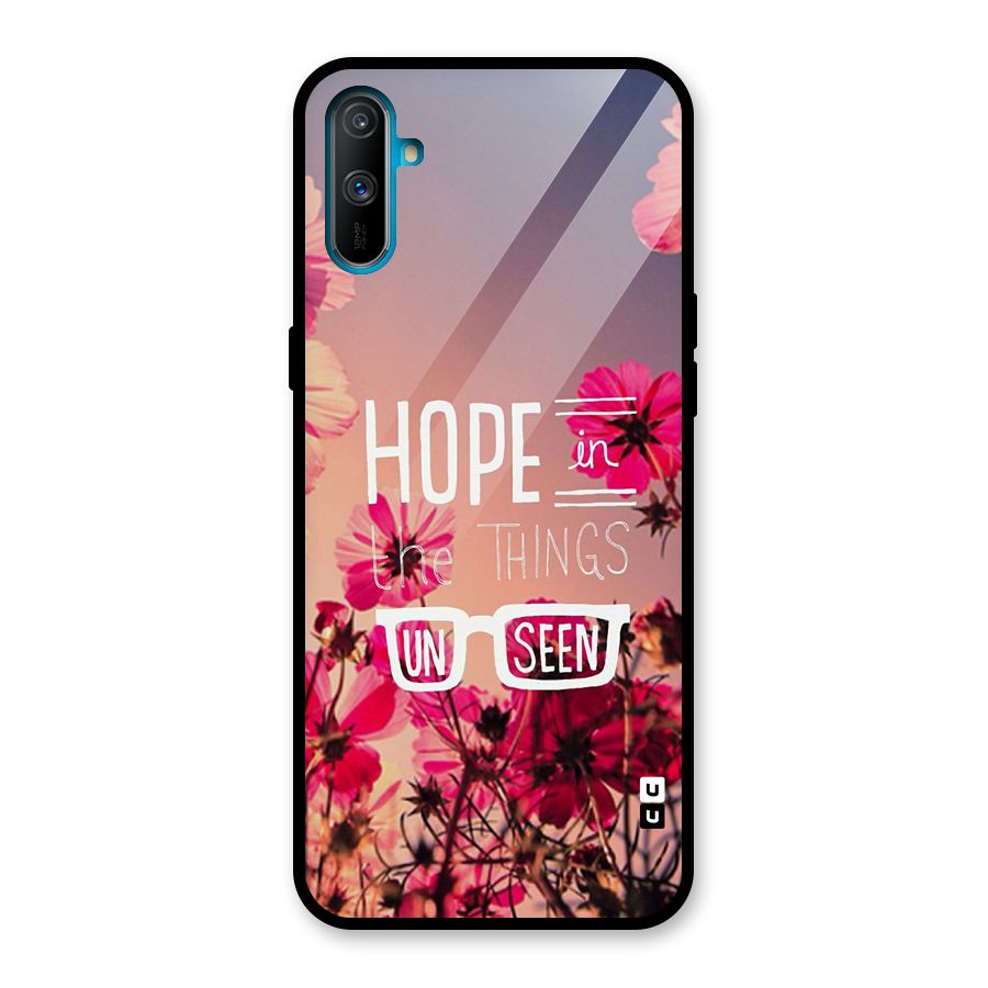 Unseen Hope Glass Back Case for Realme C3