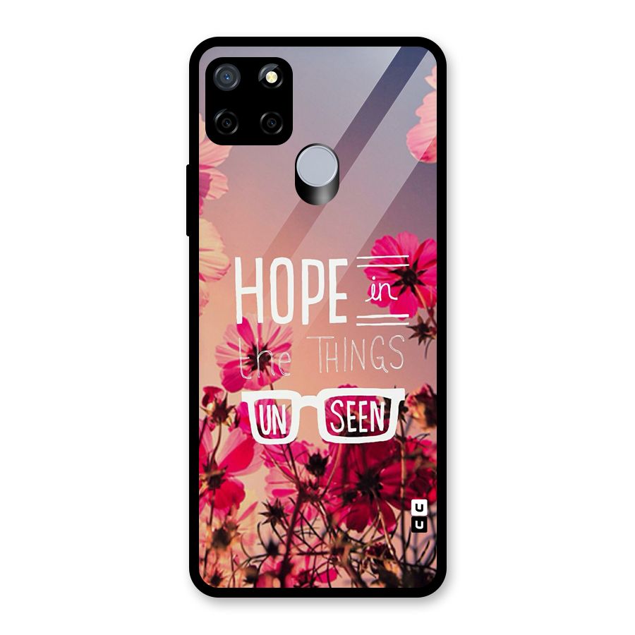 Unseen Hope Glass Back Case for Realme Narzo 30A