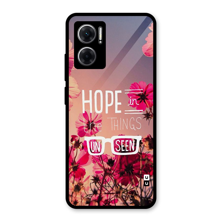Unseen Hope Glass Back Case for Redmi 11 Prime 5G