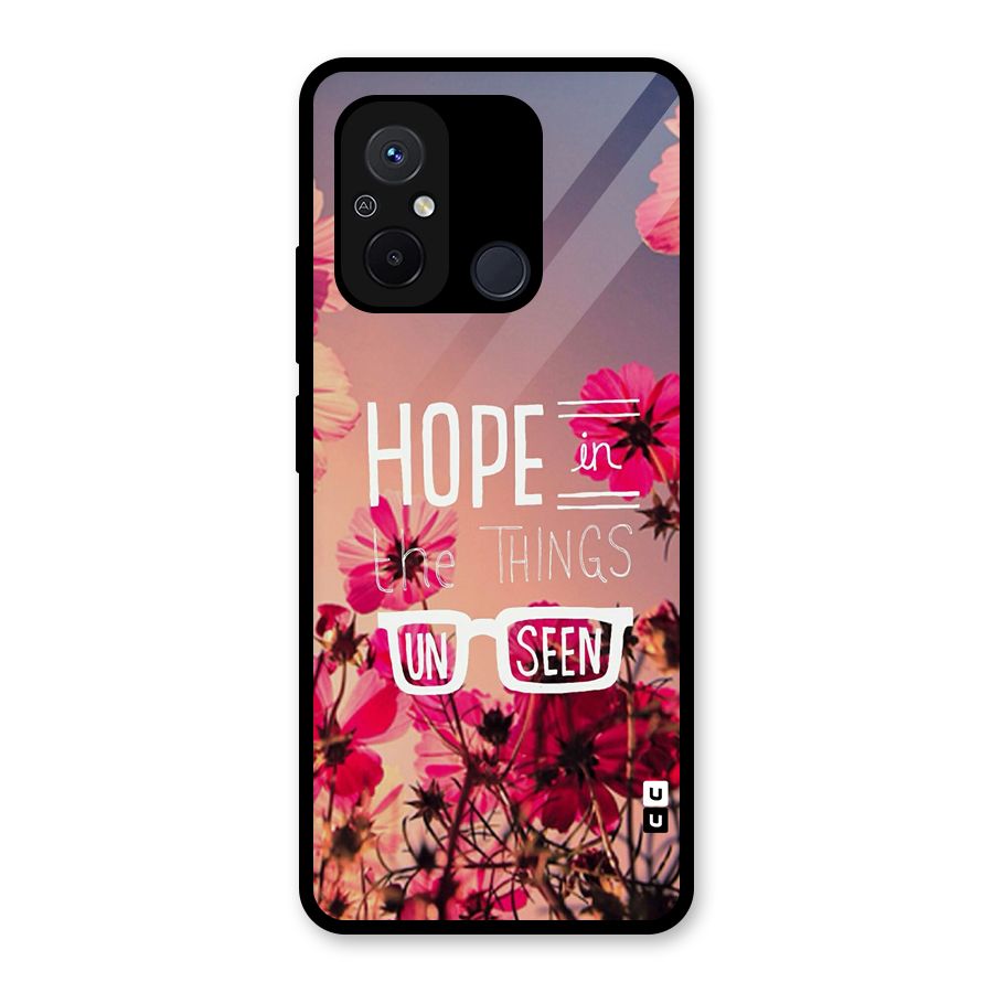 Unseen Hope Glass Back Case for Redmi 12C