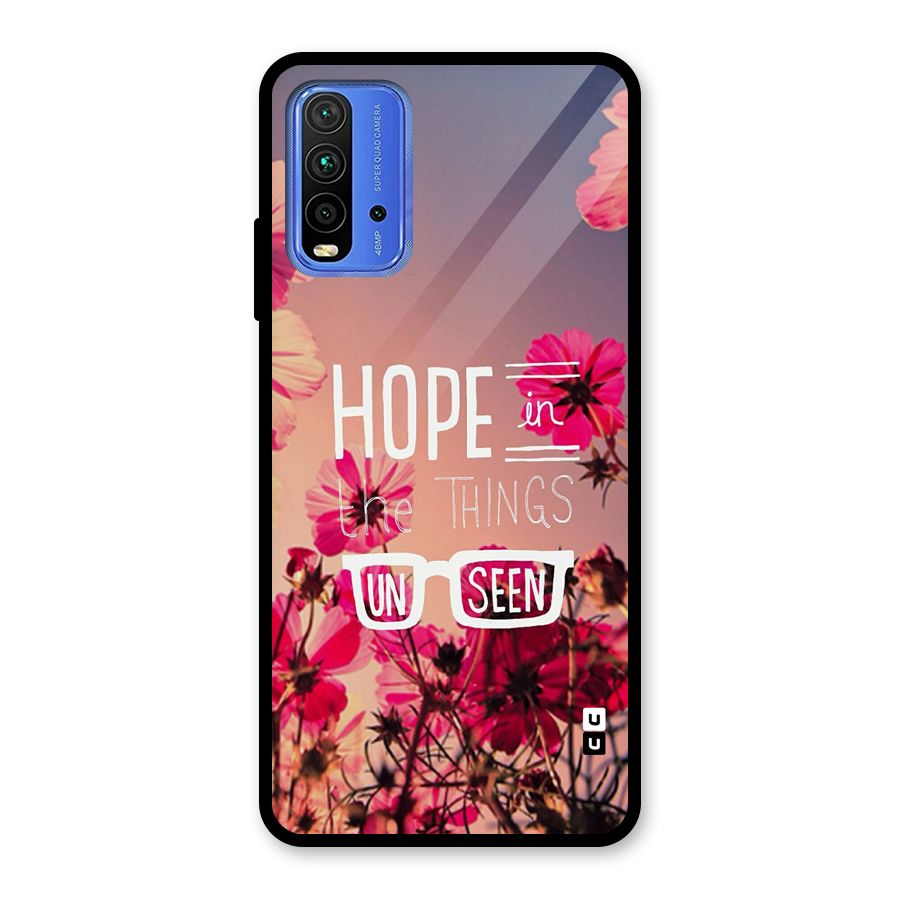 Unseen Hope Glass Back Case for Redmi 9 Power