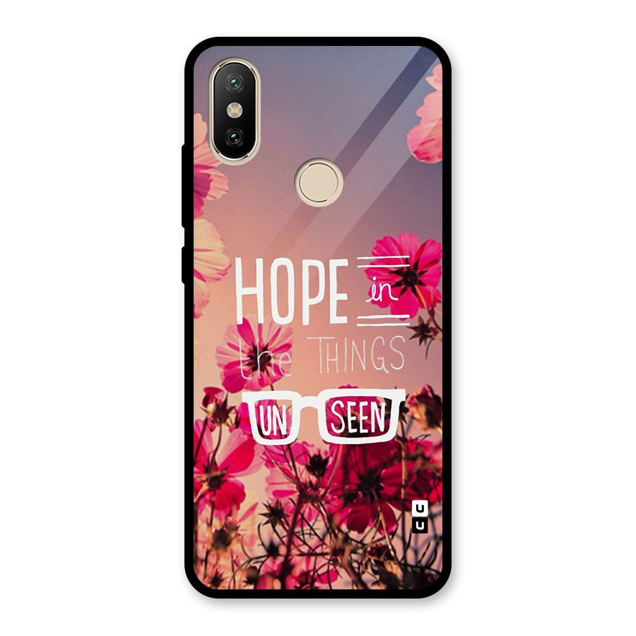 Unseen Hope Glass Back Case for Redmi A2