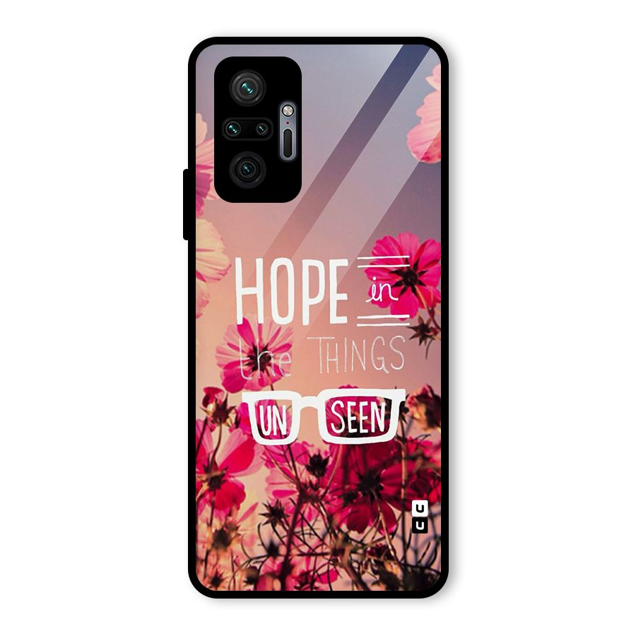 Unseen Hope Glass Back Case for Redmi Note 10 Pro Max