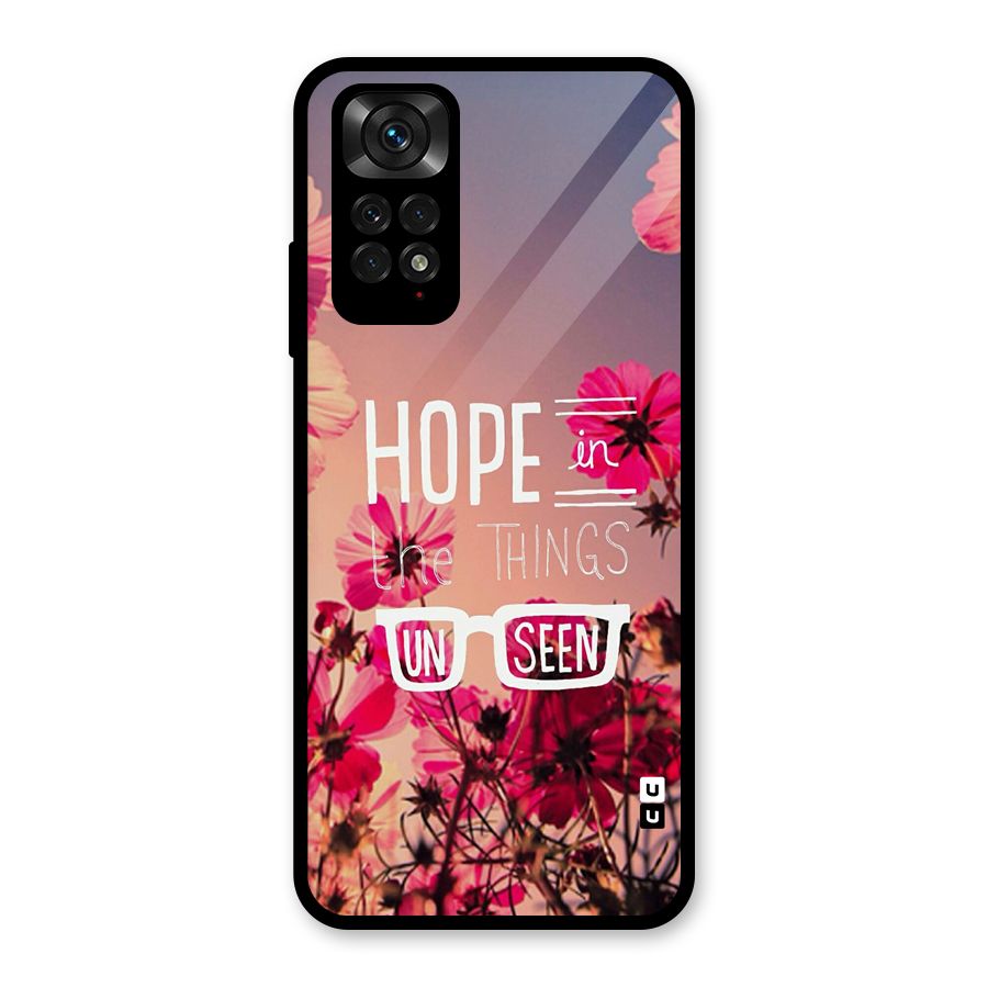 Unseen Hope Glass Back Case for Redmi Note 11