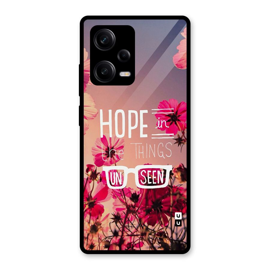 Unseen Hope Glass Back Case for Redmi Note 12 Pro