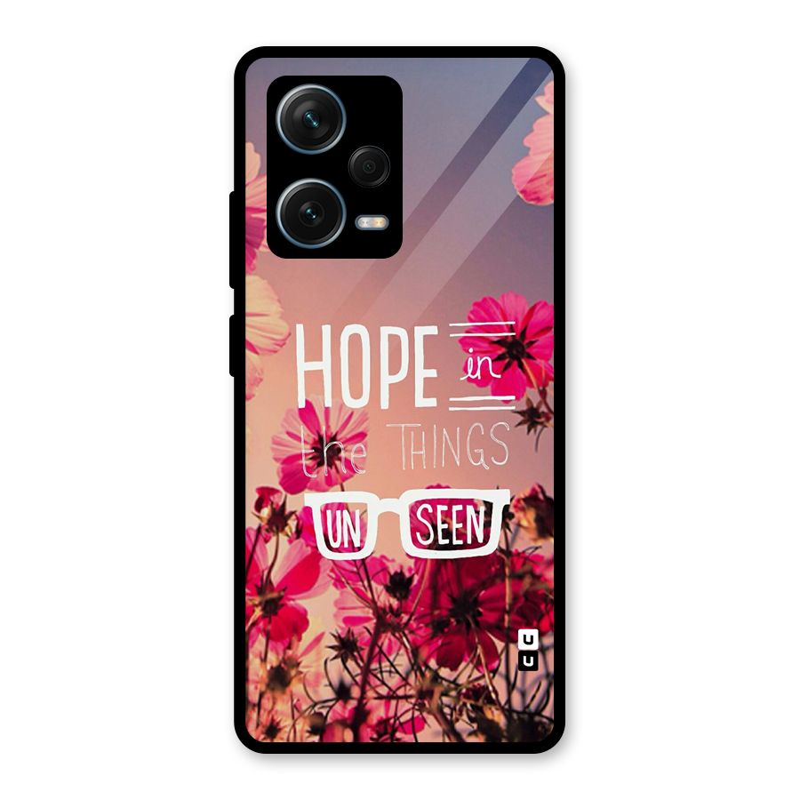 Unseen Hope Glass Back Case for Redmi Note 12 Pro Plus 5G