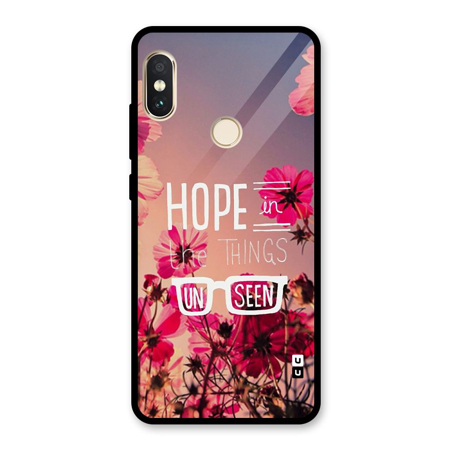 Unseen Hope Glass Back Case for Redmi Note 5 Pro