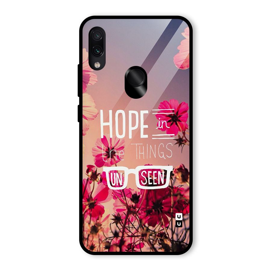 Unseen Hope Glass Back Case for Redmi Note 7 Pro