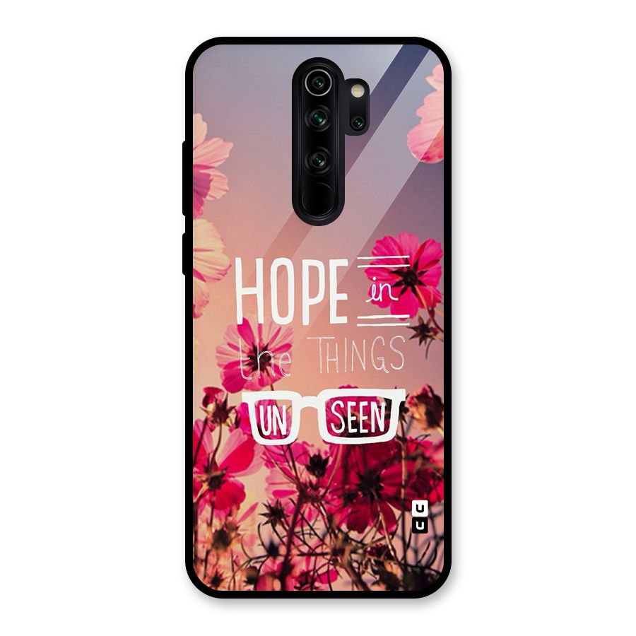Unseen Hope Glass Back Case for Redmi Note 8 Pro