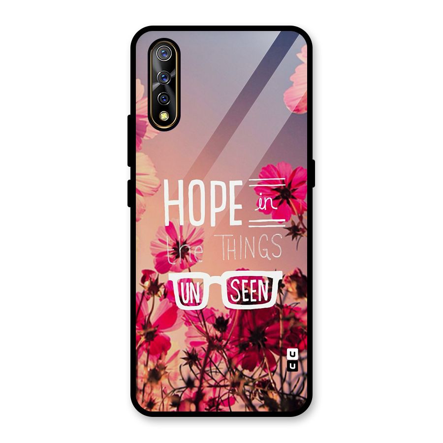 Unseen Hope Glass Back Case for Vivo S1