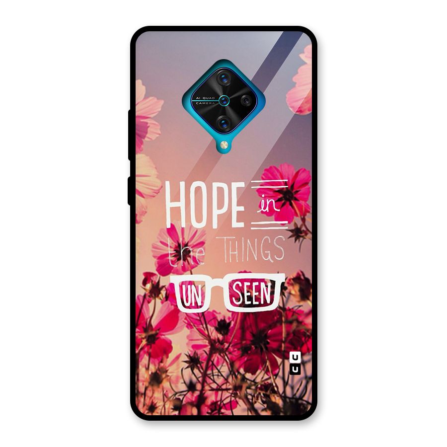 Unseen Hope Glass Back Case for Vivo S1 Pro