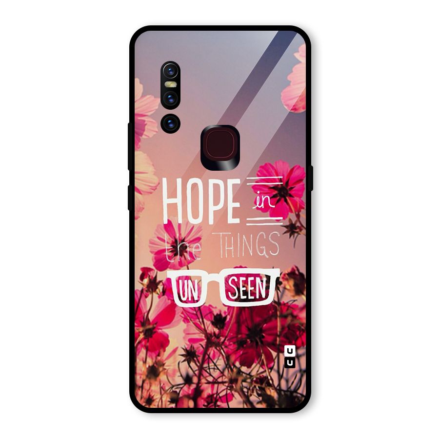 Unseen Hope Glass Back Case for Vivo V15