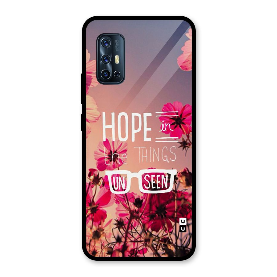 Unseen Hope Glass Back Case for Vivo V17