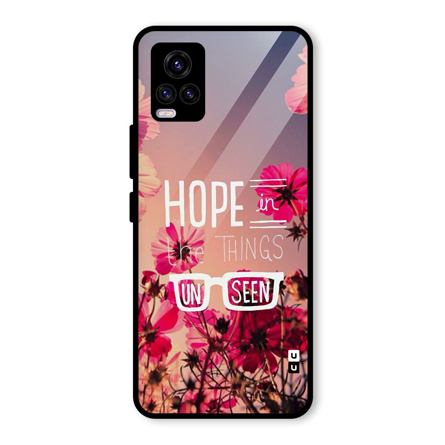 Unseen Hope Glass Back Case for Vivo V20