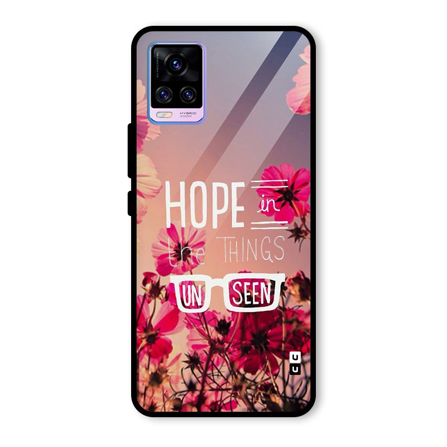 Unseen Hope Glass Back Case for Vivo V20 Pro