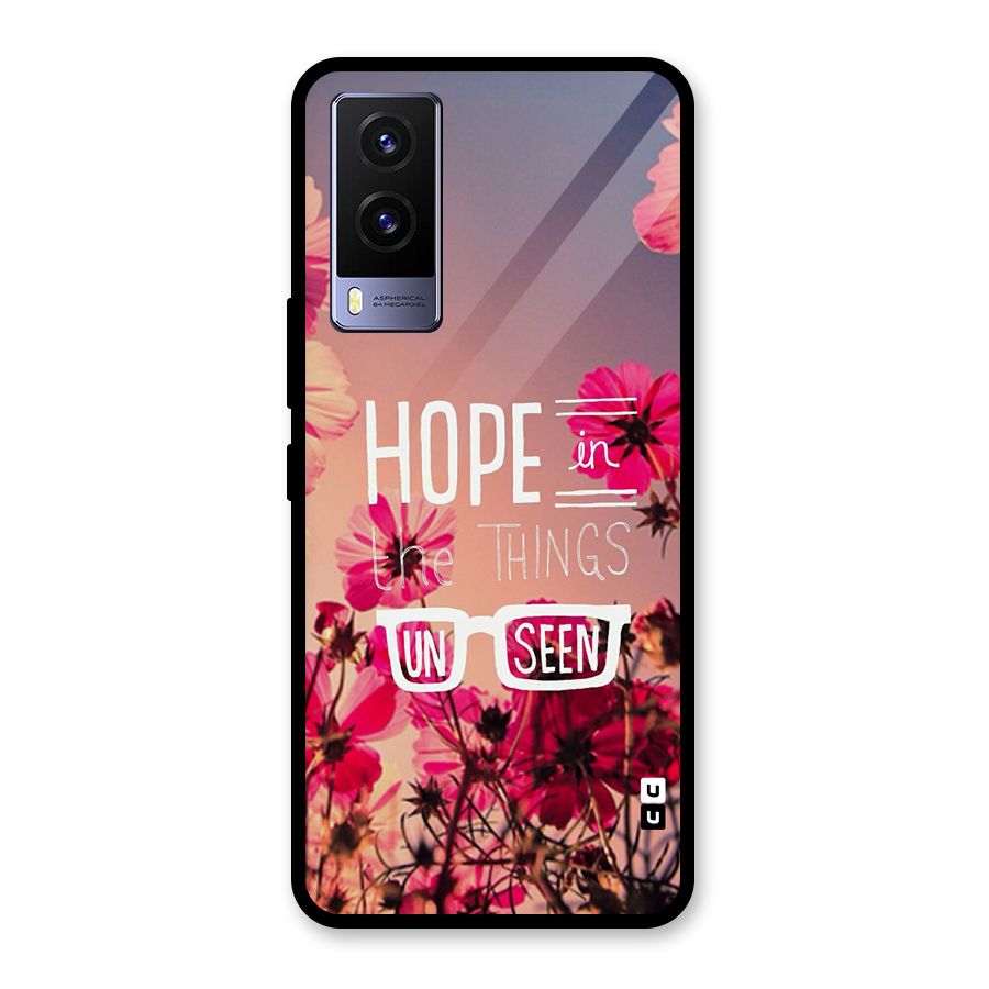 Unseen Hope Glass Back Case for Vivo V21e 5G