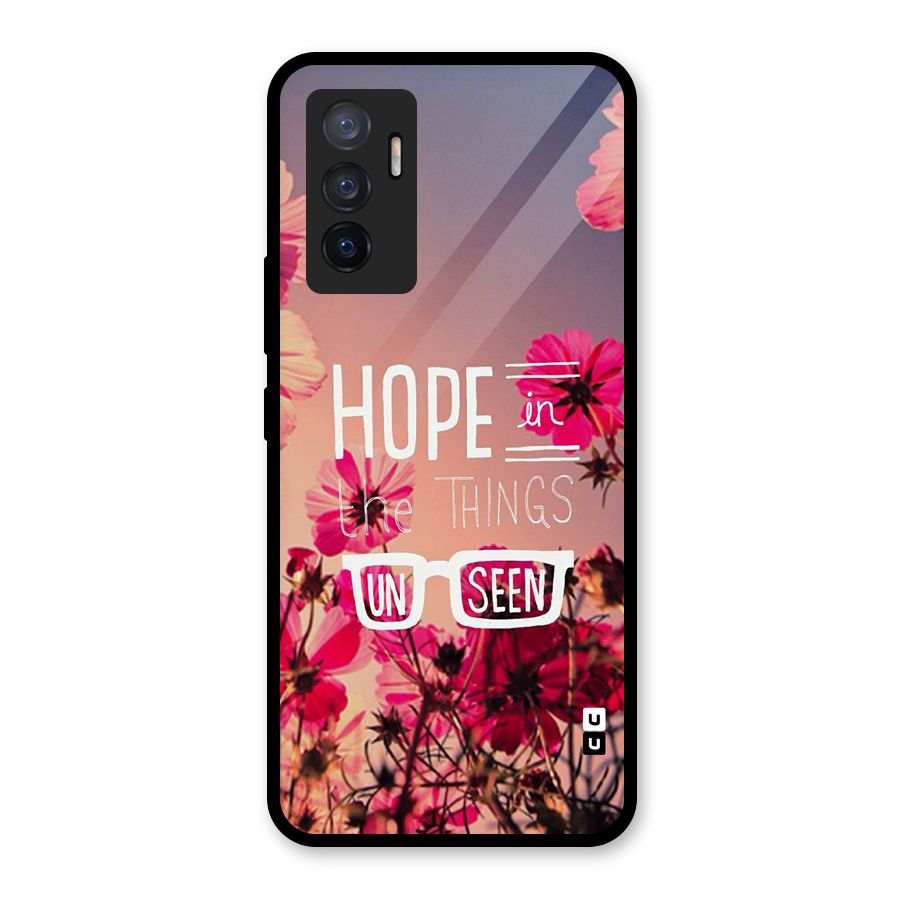 Unseen Hope Glass Back Case for Vivo V23e