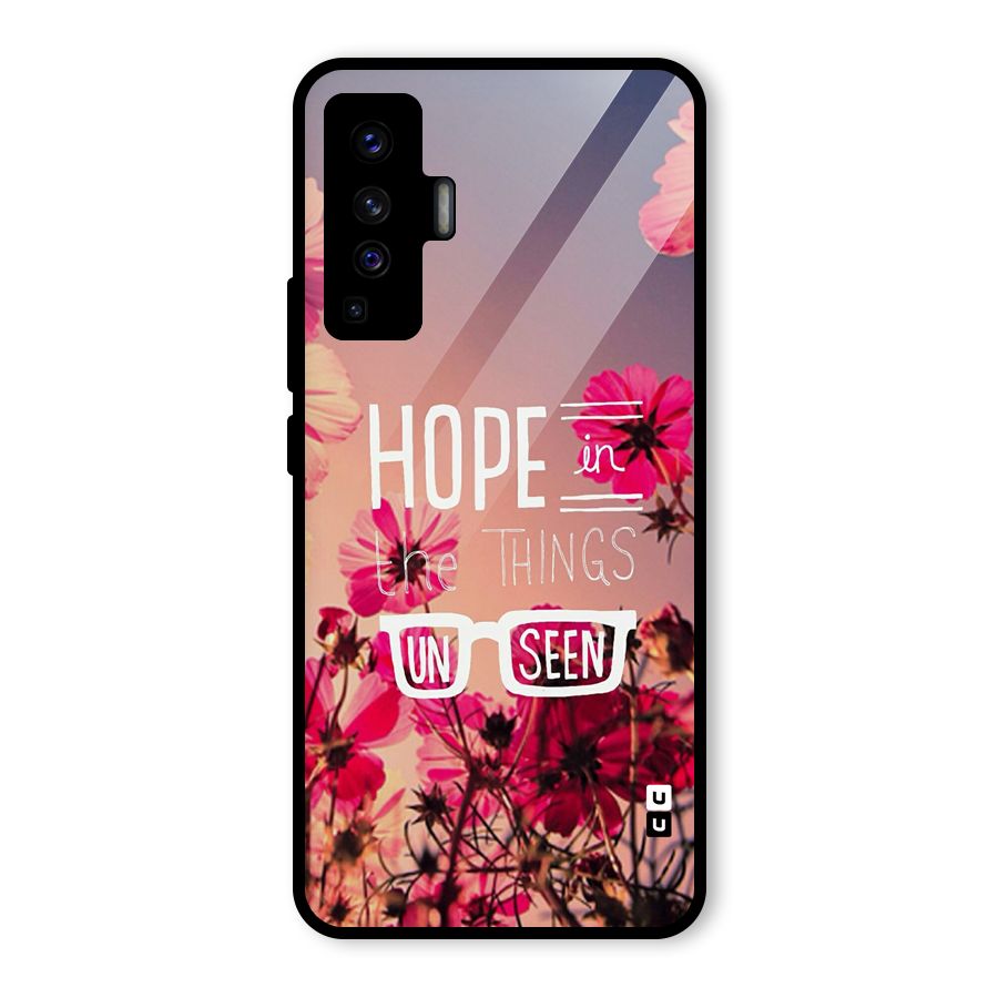Unseen Hope Glass Back Case for Vivo X50