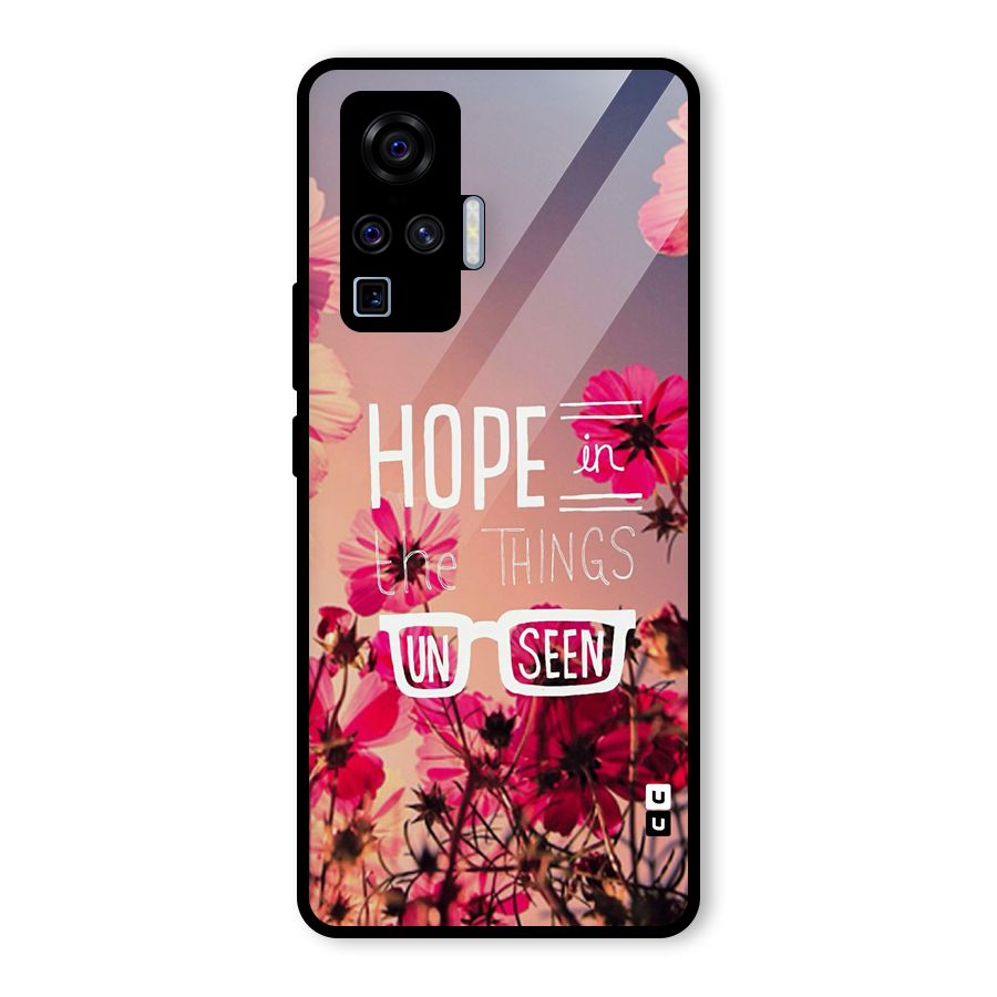 Unseen Hope Glass Back Case for Vivo X50 Pro