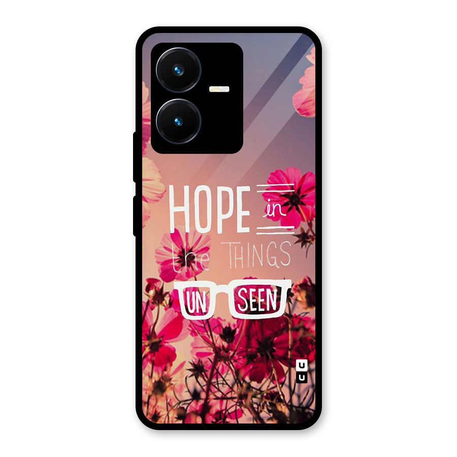 Unseen Hope Glass Back Case for Vivo Y22