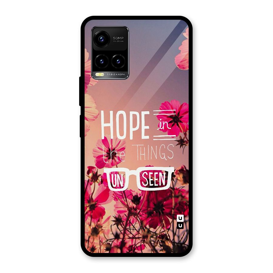 Unseen Hope Glass Back Case for Vivo Y33s