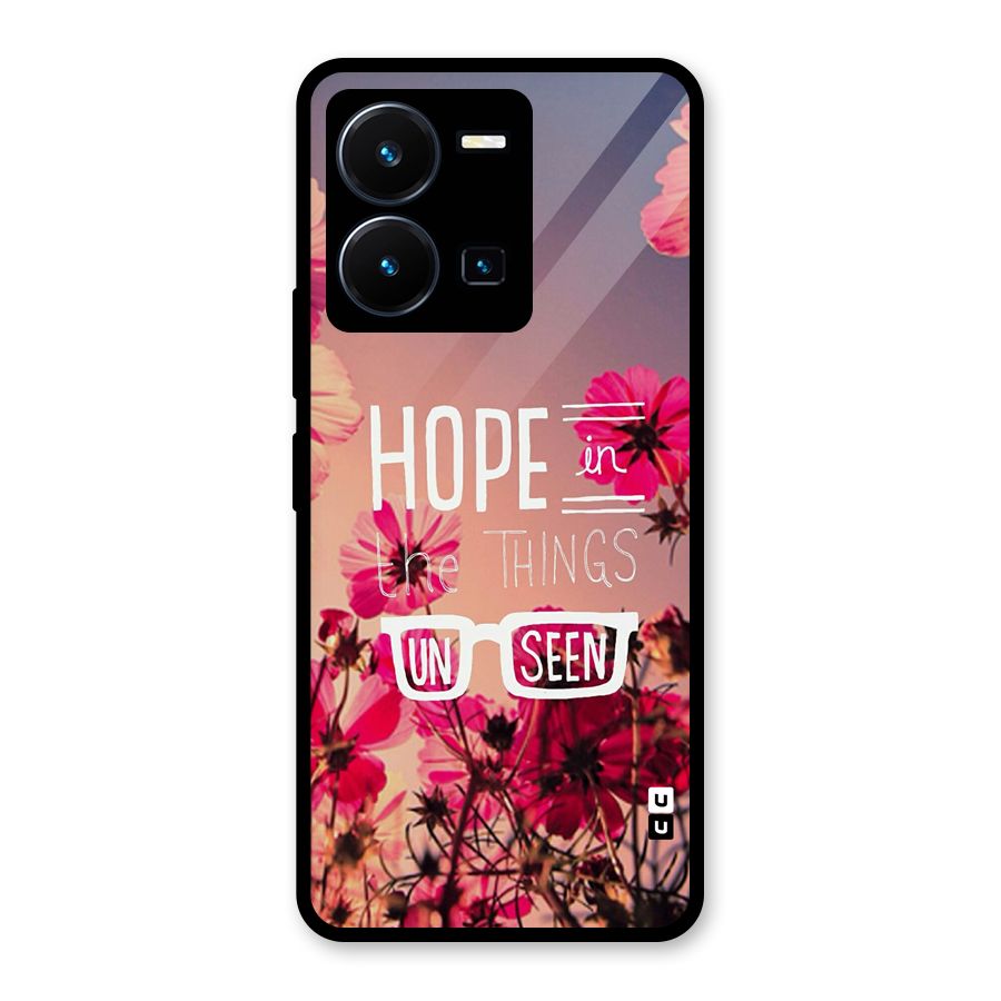 Unseen Hope Glass Back Case for Vivo Y35