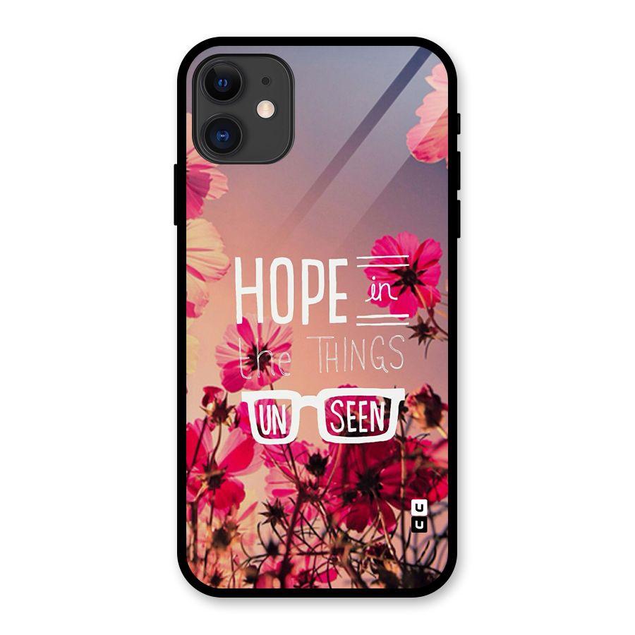 Unseen Hope Glass Back Case for iPhone 11