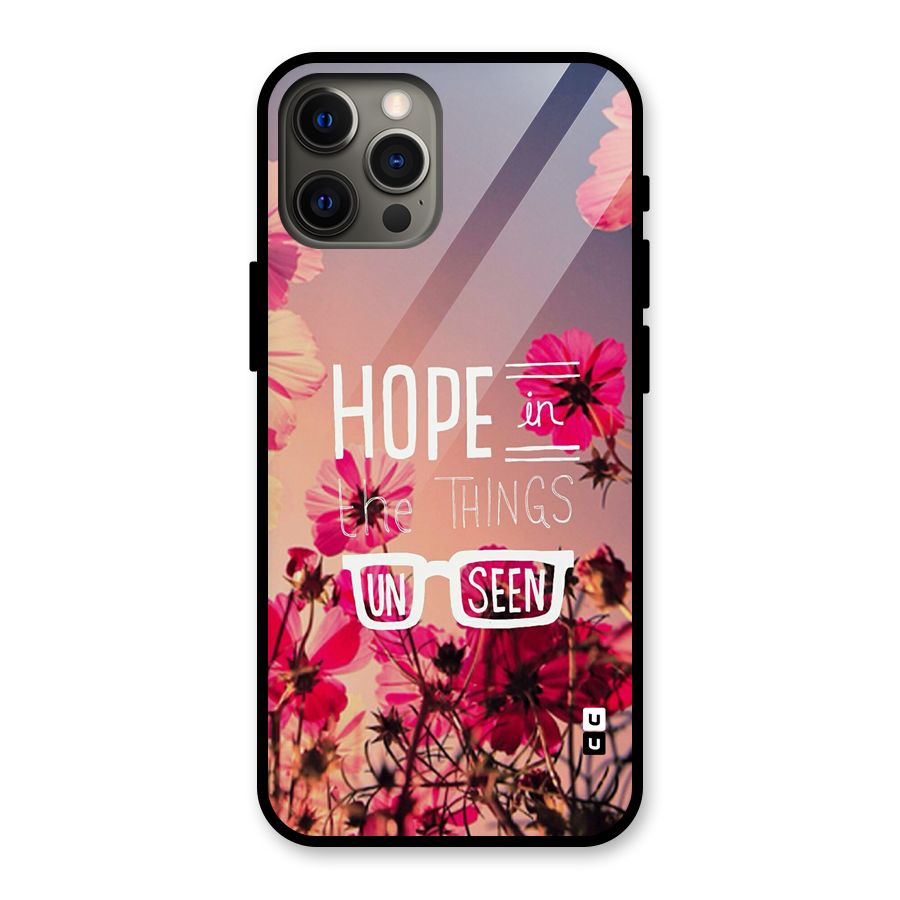 Unseen Hope Glass Back Case for iPhone 12 Pro Max