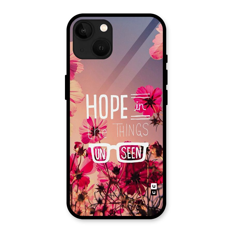 Unseen Hope Glass Back Case for iPhone 13