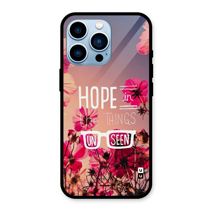 Unseen Hope Glass Back Case for iPhone 13 Pro