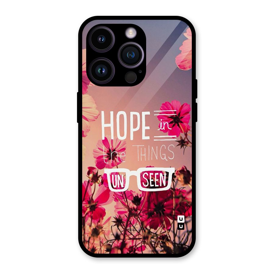 Unseen Hope Glass Back Case for iPhone 14 Pro