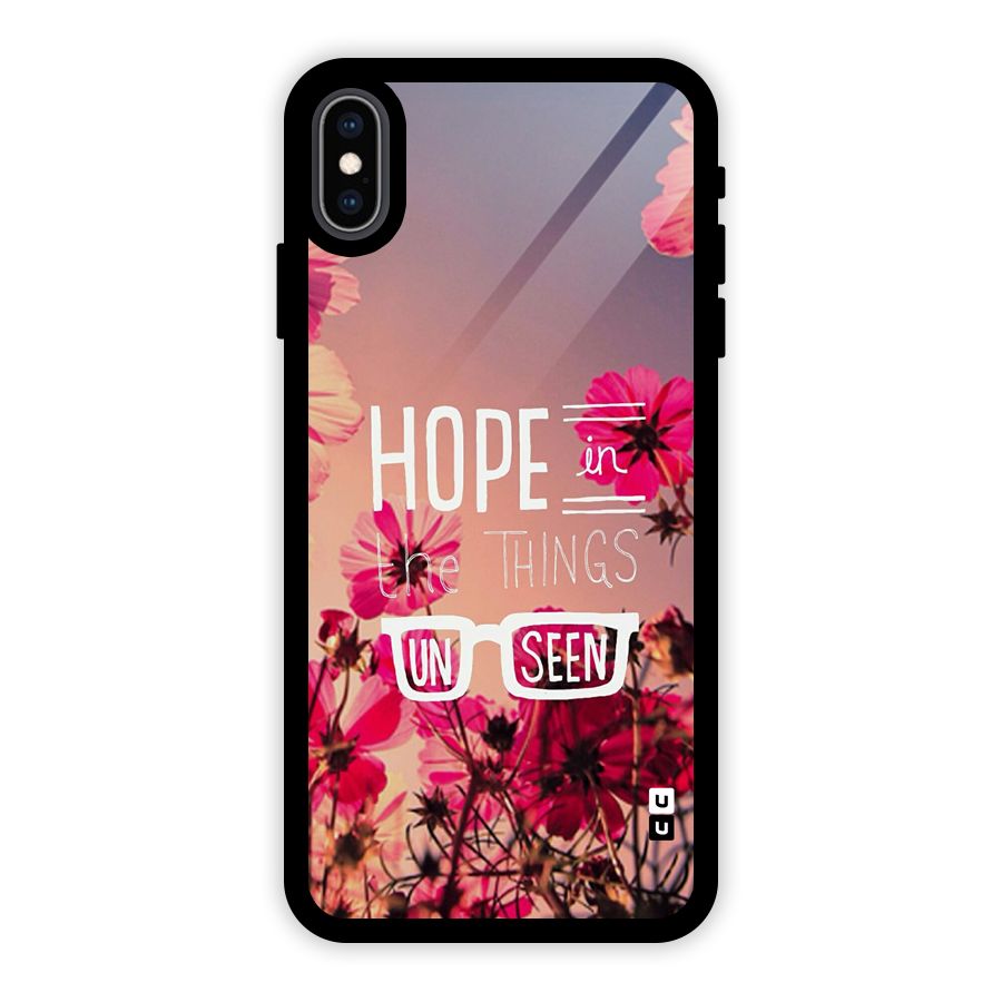 Unseen Hope Glass Back Case for iPhone XS Max