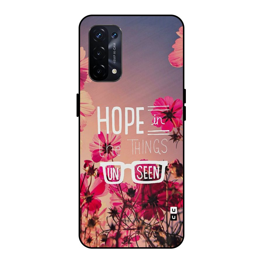 Unseen Hope Metal Back Case for Oppo A74 5G